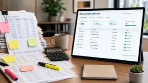 Bank Reconciliation Screen