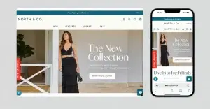 eCommerce Storefront desktop and mobile